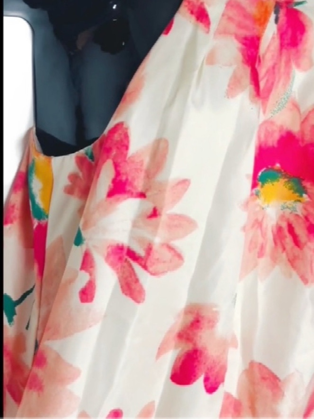 Pink and White Floral Dress - Picture 4 of 9